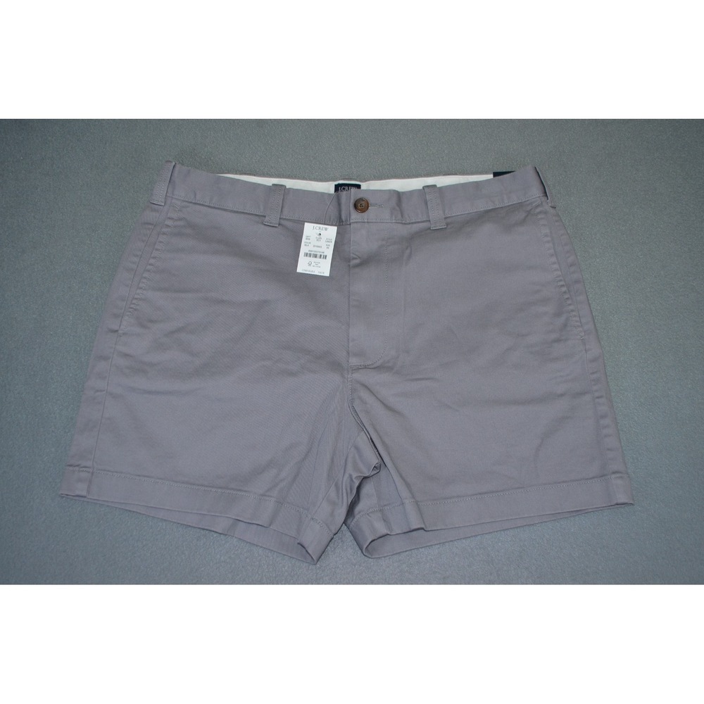 J Crew Mens 5" Inseam Flex Chino Shorts Size 35 GrayStyle L0924